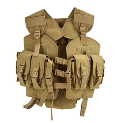 Chaleco táctico camuflaje con bolsa de agua - Airsoft y al aire libre