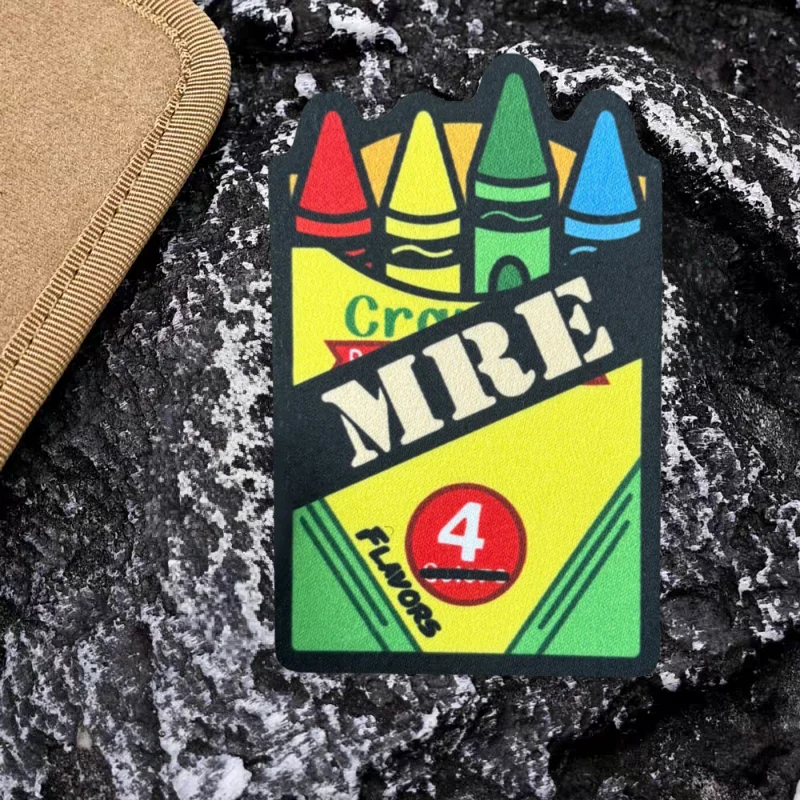 MRE Crayon Box parches tácticos gancho y bucle para chaleco