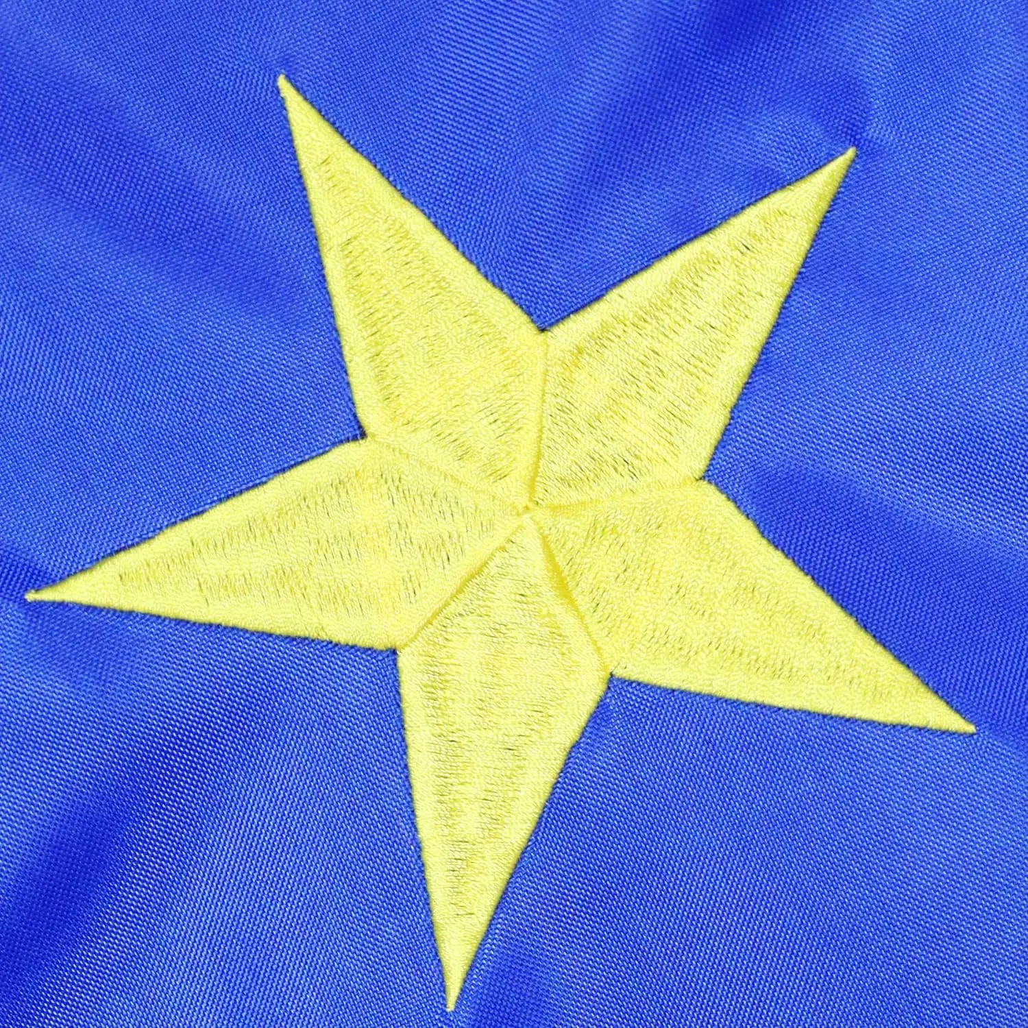 Bandera de la Unión Europea bordada ojales latón nailon Oxford - imagen 2