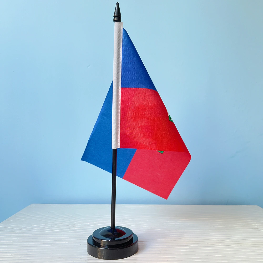 Bandera Haiti escritorio – Display miniatura oficina 30cm - imagen 3