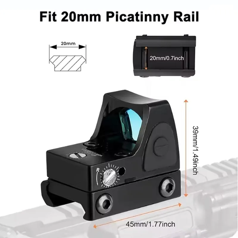 Trijicon RMR visor holográfico punto rojo para riel Picatinny - imagen 4