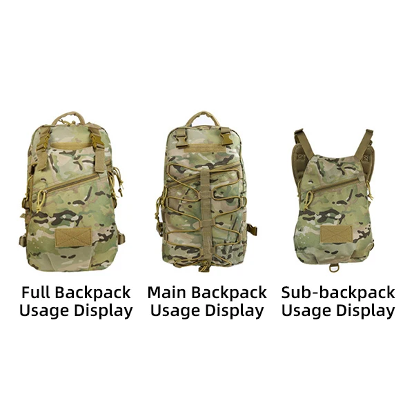 ERT Urban Assault Mochila táctica convertible gran capacidad viaje