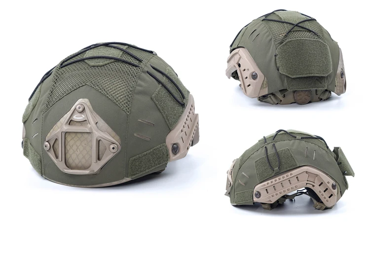 Cubierta táctica para casco Multicam vista frontal
