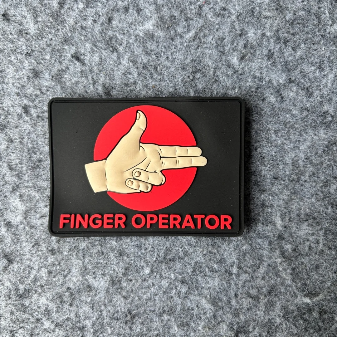 Parche táctico PVC 3D operador con gancho y bucle, brazalete - imagen 3