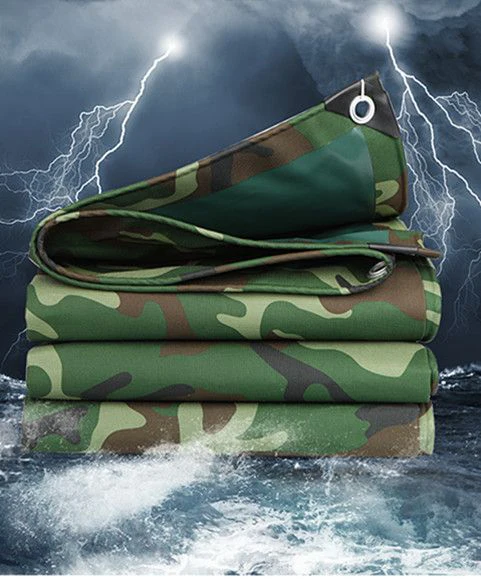 Lona impermeable en color verde digital para cubierta de vehículo