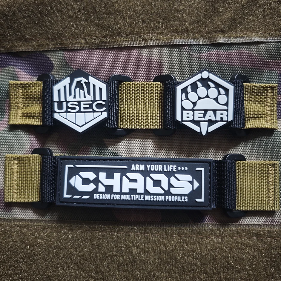USEC Bear Parche PVC 3D Tarkov insignia táctica para ropa y mochila