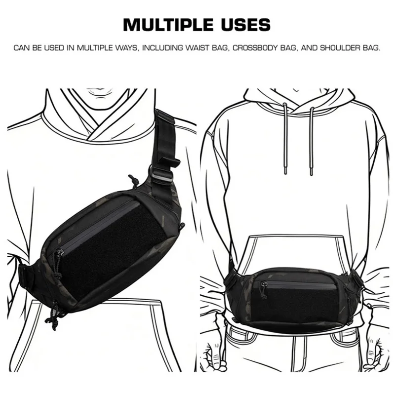 Bolso táctico EDC bandolera MOLLE ripstop con liberación rápida - imagen 2