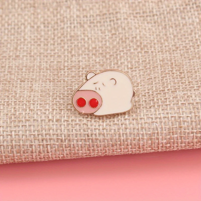 Broche vintage de cerdo dibujos animados de aleación para hombre - imagen 3
