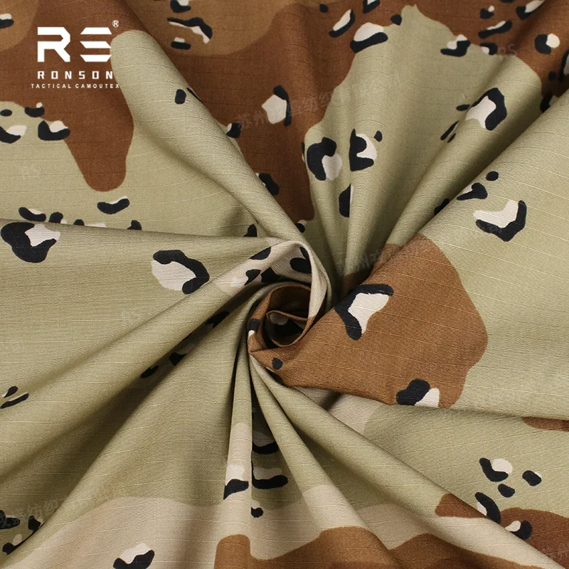 Tela Ripstop NYCO chocolate chip DBDU camuflaje táctica duradera - imagen 4