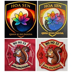 Parche bordado personalizado con diseño, foto y texto para prenda