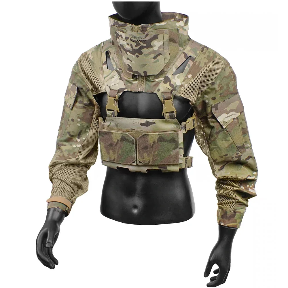 Chaqueta táctica combate ligera con triple bolsillo para cargadores - imagen 3