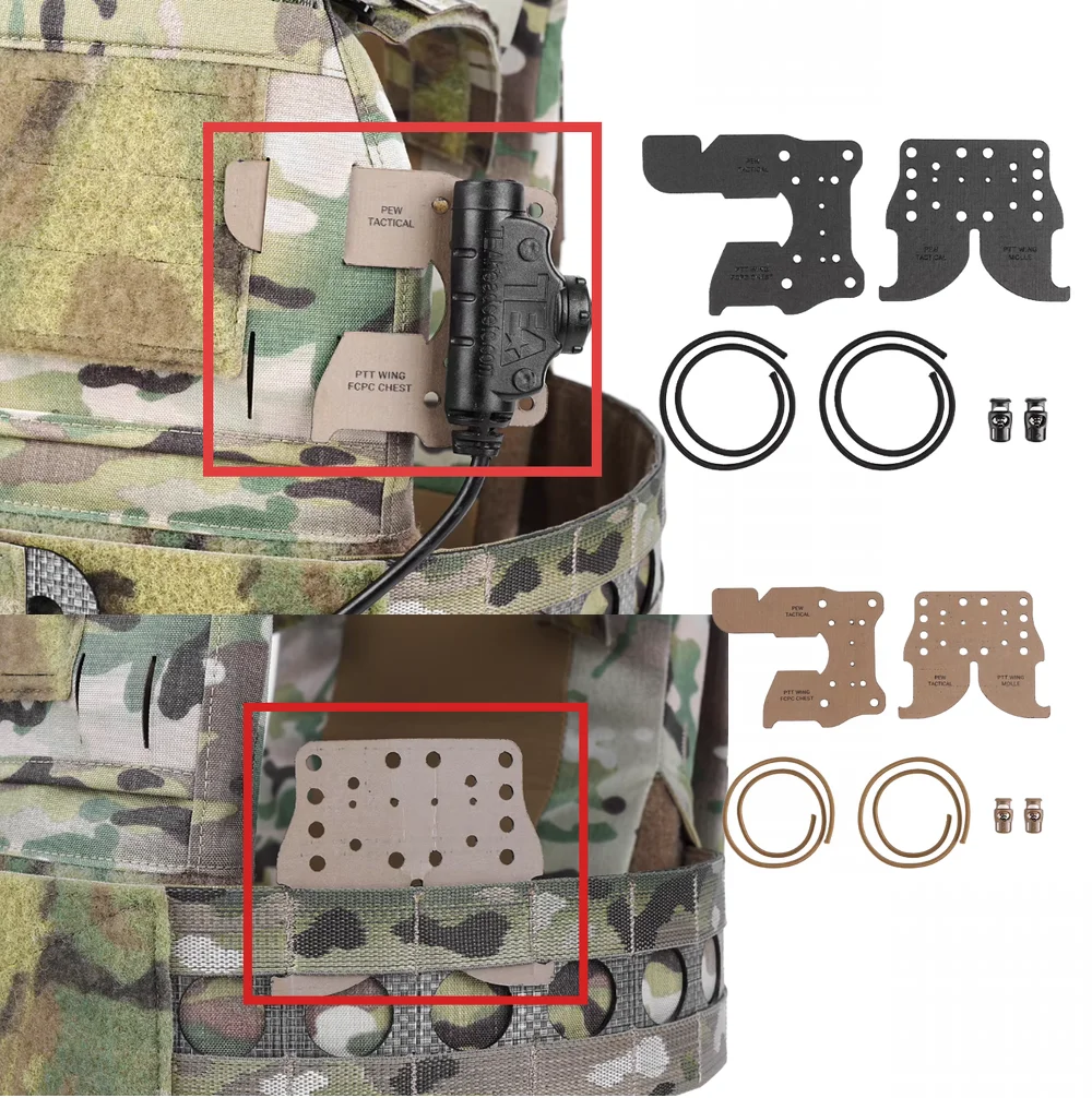 PEW Tactical PTT Wing Kit placa de montaje para chaleco táctico - imagen 3