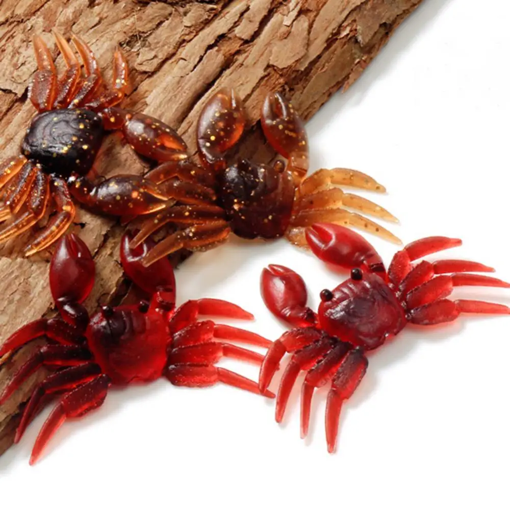 Vista frontal del señuelo cangrejo