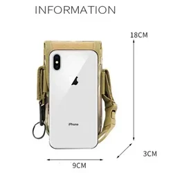 Bolsa táctica MOLLE camuflaje multiusos para teléfono y tarjetas