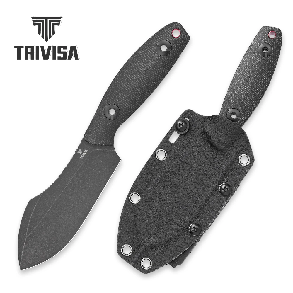 Cuchillo TRIVISA Straight Pumpkin-BM con funda Kydex para camping