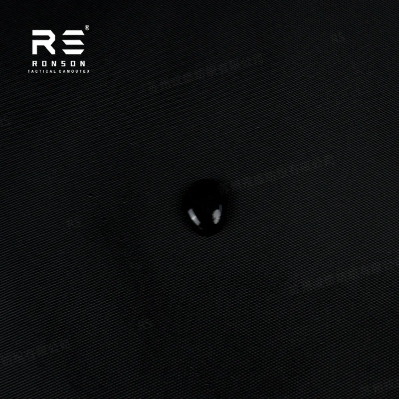 Tela Oxford de nylon impermeable PU negra táctica para bolsas - imagen 4