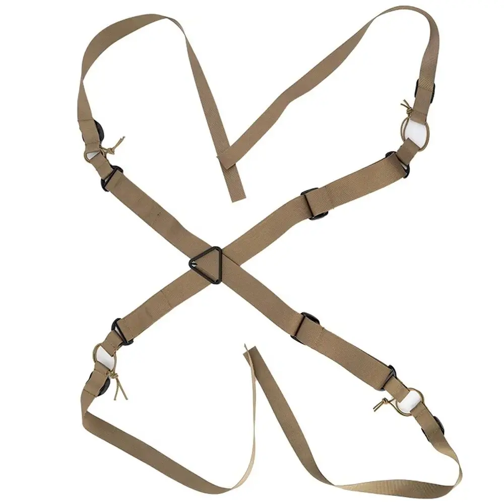 Cinturón táctico MOLLE resistente con arnés tipo X para entrenamiento - imagen 4
