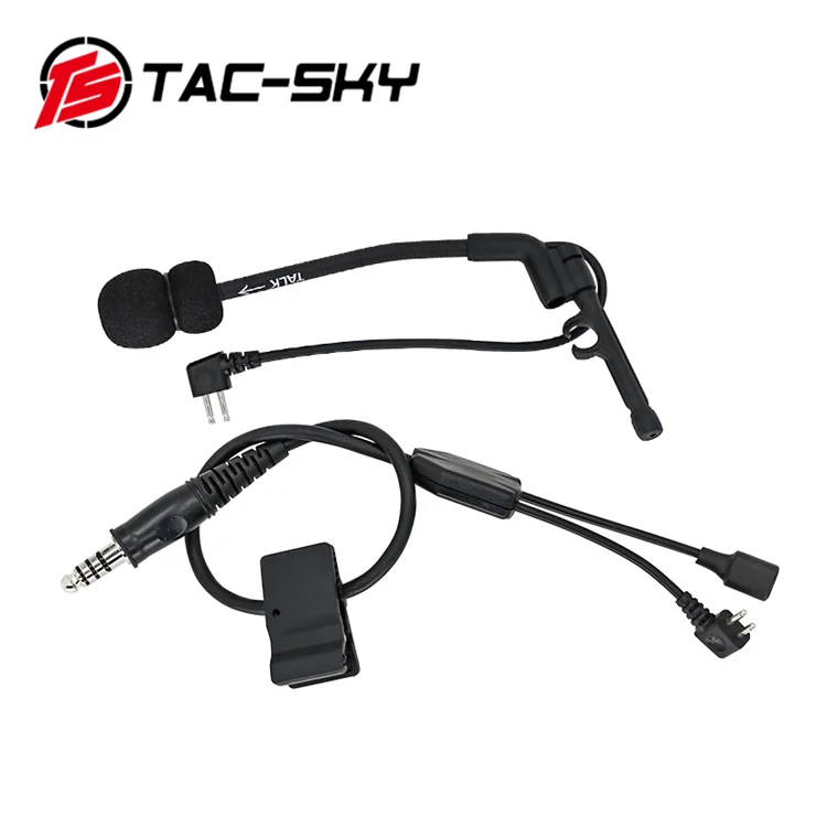Auriculares tácticos Comtac cable en Y con micrófono cancelación ruido