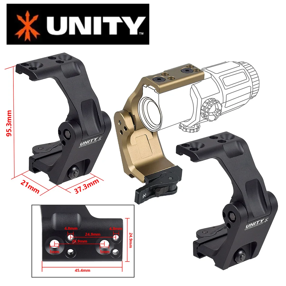 Unity FAST FTC OMNI magnificador plegable para riel Picatinny - imagen 5