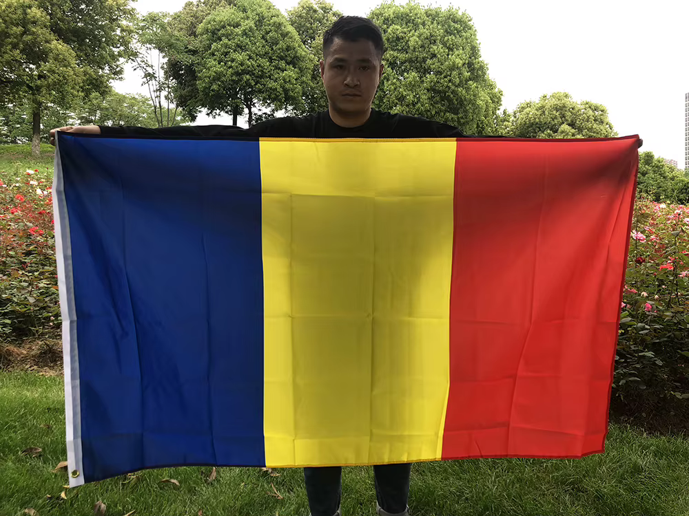 Bandera Rumanía poliéster estilo militar decorativa para colgar - imagen 5