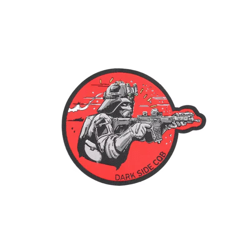 Parche Bordado Dark Side CQB Insignia Táctica para Chaleco y Mochila