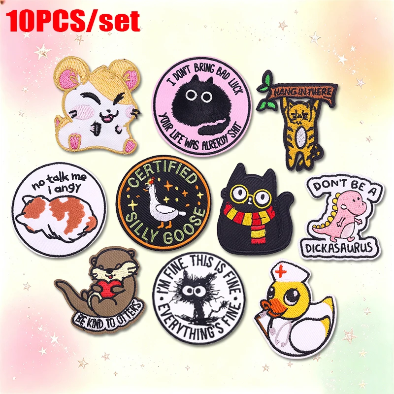 Parches bordados termoadhesivos animales cartoon – Infantiles para planchar - imagen 5
