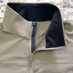 DRAC Hoja Chaqueta táctica cremallera completa cocodrilo concha suave