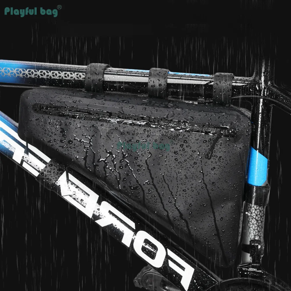 Bolsa triangular impermeable para bicicleta – Ciclismo y outdoor - imagen 3