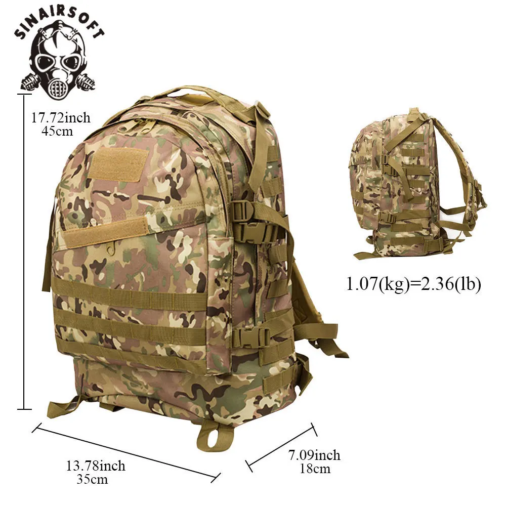 Mochila táctica MOLLE ripstop – Outdoor militar para montaña y caza - imagen 3