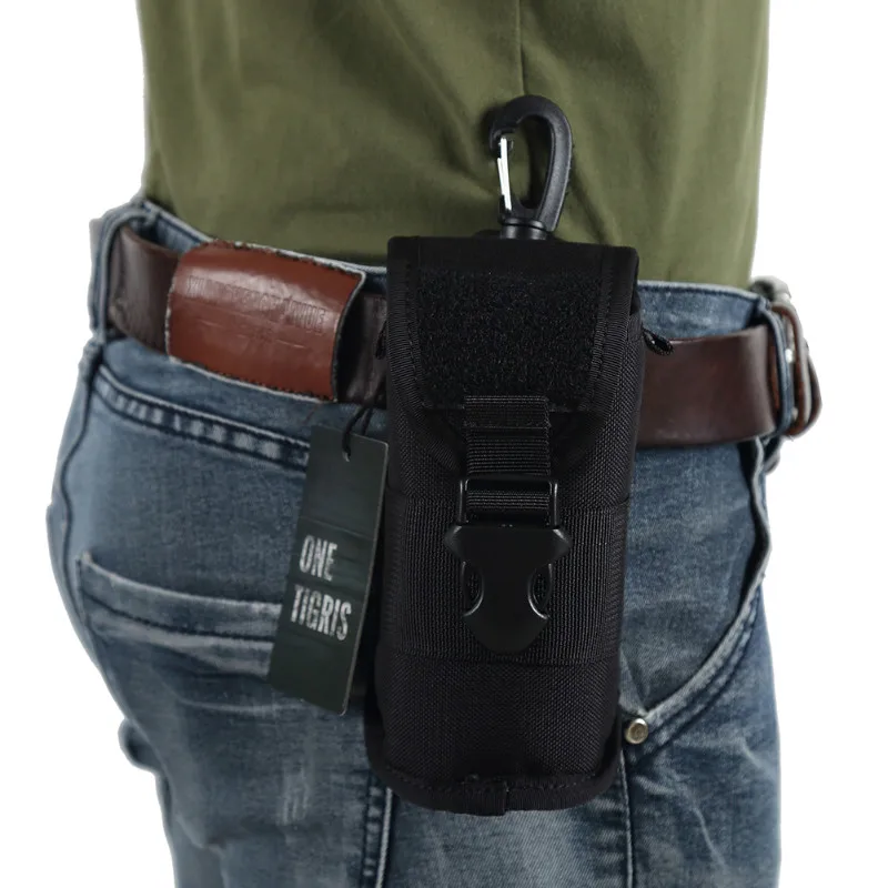 Estuche rígido táctico MOLLE para gafas con hebilla