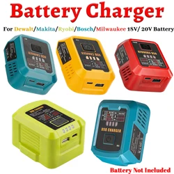 Cargador USB de 100 W para baterías 18/20 V multimarca