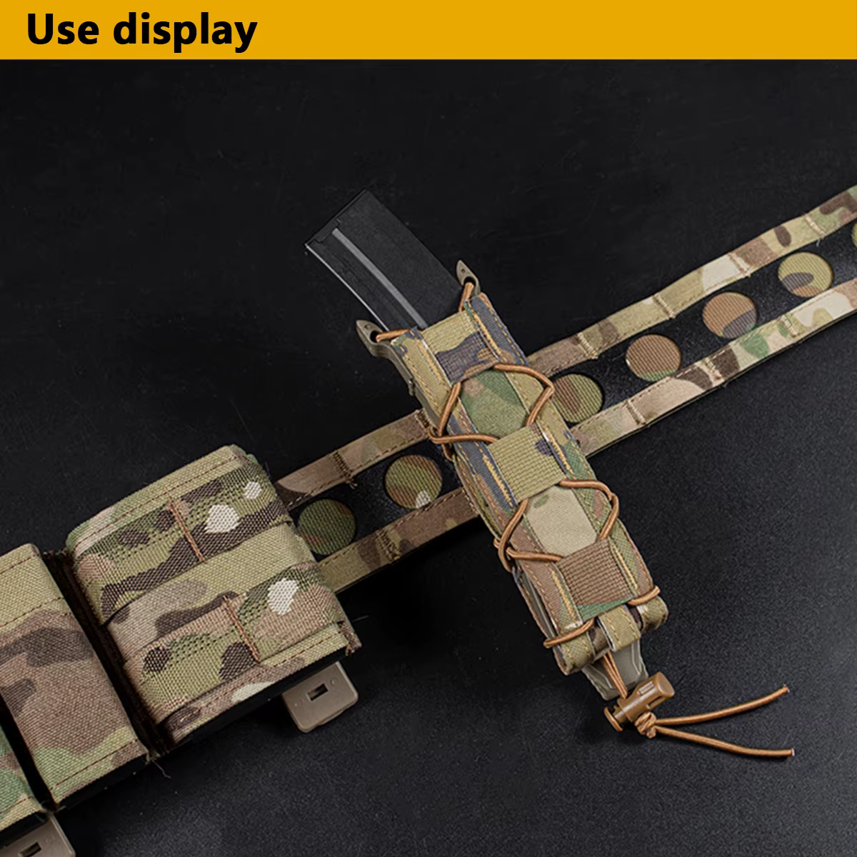Bolsa táctica MOLLE para cargador MP5/MP7 9mm – 500D panel lateral - imagen 2