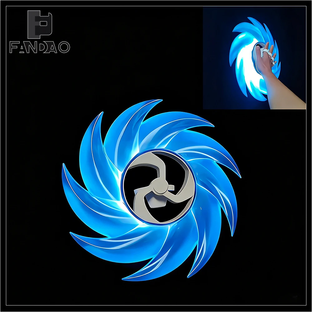 Juguete luminoso rotatorio 3D impreso con rueda para exterior - imagen 3