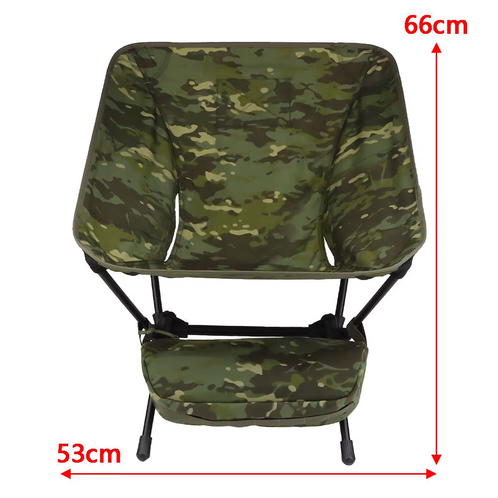 Silla táctica camuflaje ultraligera para camping y supervivencia - imagen 3