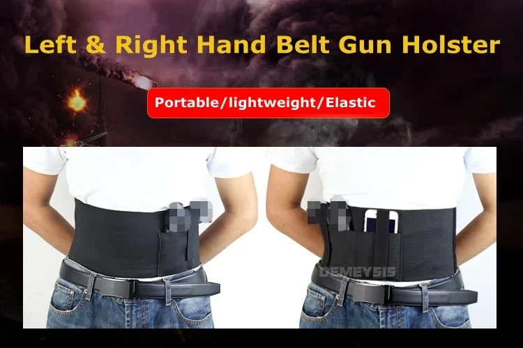 Holster táctica negra en la cintura
