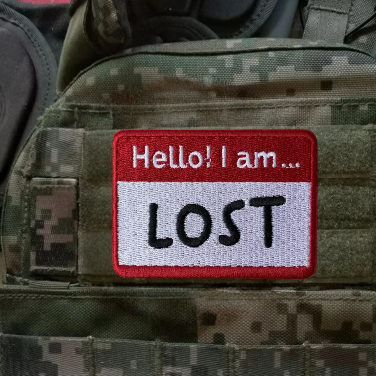 Parche táctico moral para airsoft con velcro y gancho – Impreso - imagen 2