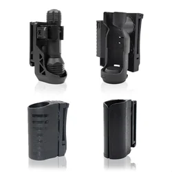 Funda para linterna tactica giratoria 360 con clip cinturon duradera