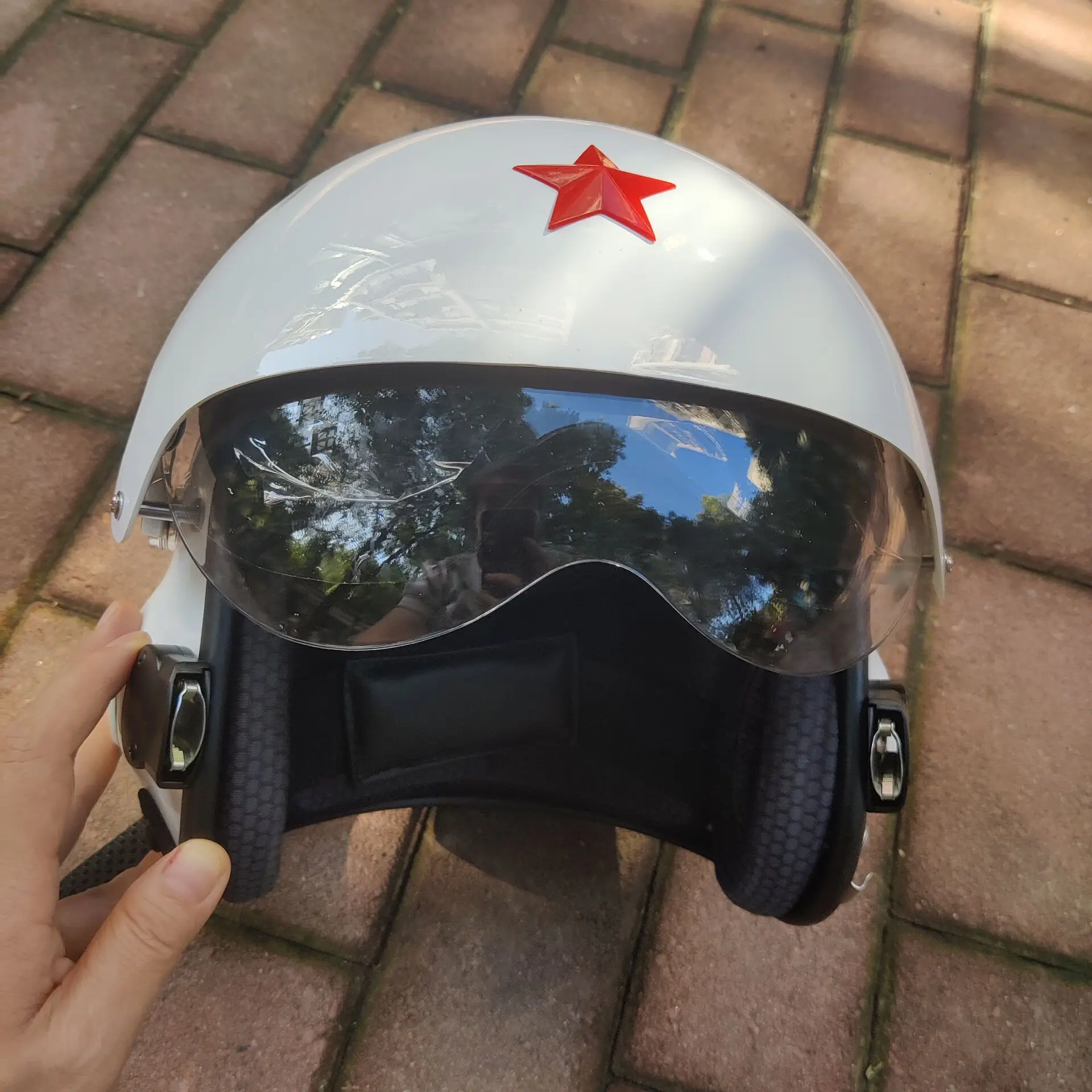 Casco de piloto táctico con máscara de oxígeno y protección universal - imagen 2
