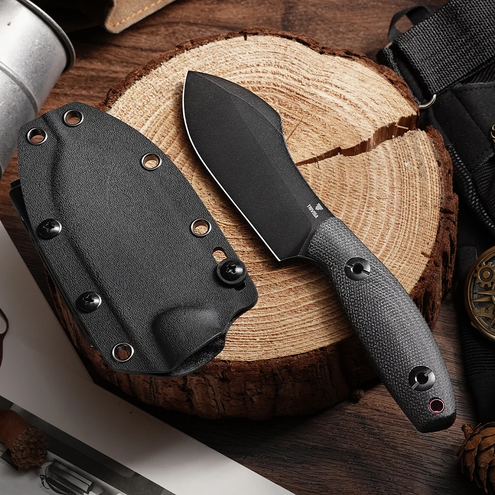 Cuchillo TRIVISA Straight Pumpkin-BM con funda Kydex para camping - imagen 2