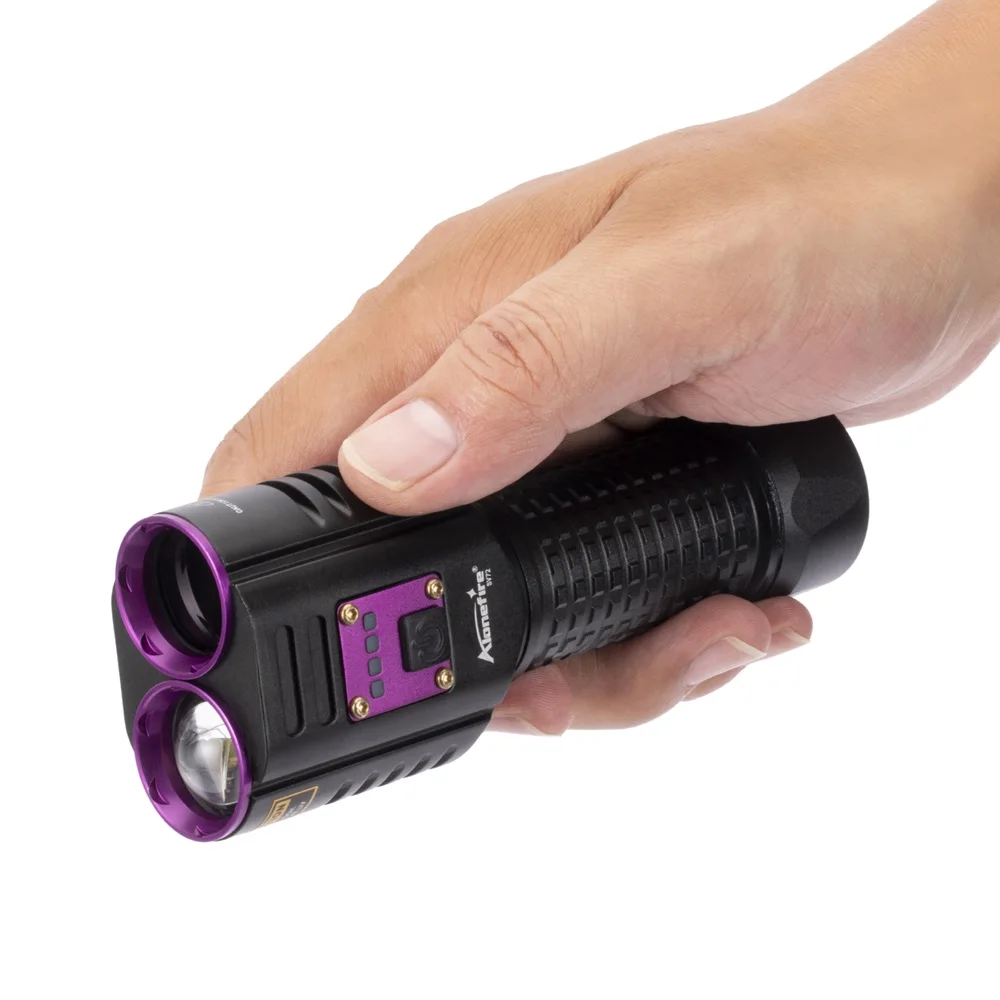 Alonefire SV72 Linterna UV táctica recargable USB para detectar manchas - imagen 4