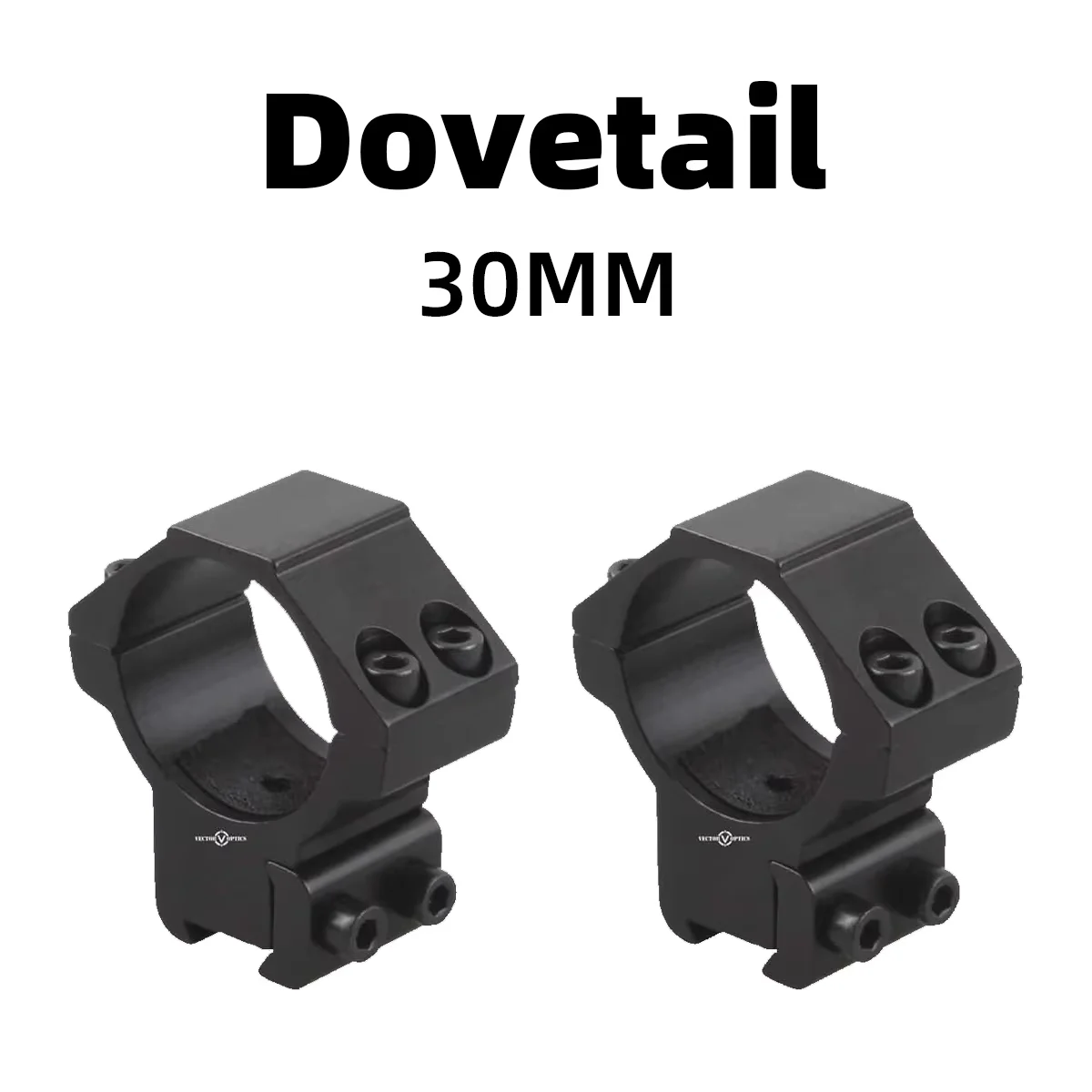 Anillas de visor Vector Optics Dovetail metálicas anticorrosión - imagen 4