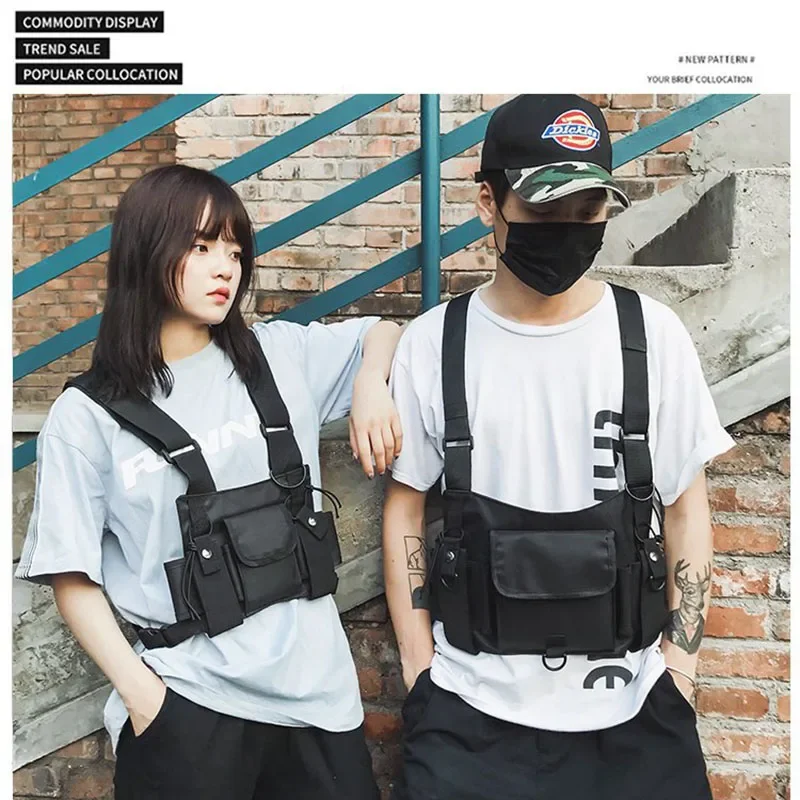 Bolsa táctica de pecho ajustable estilo militar para airsoft