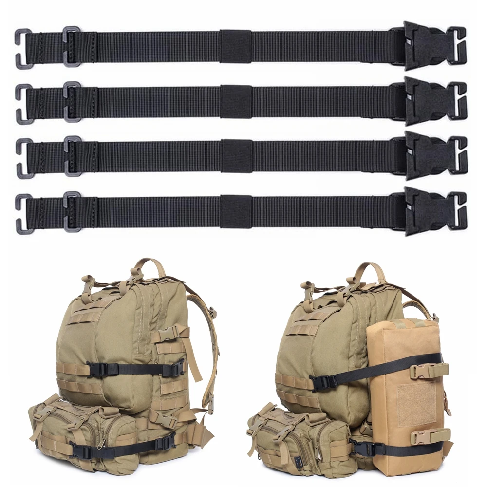 Rush correas MOLLE tácticas portátiles para mochila y equipaje - imagen 2