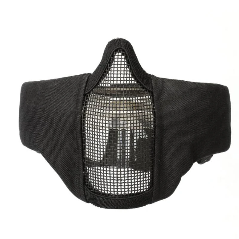 Máscara táctica pliable media cara – Nylon resistente Airsoft y paintball - imagen 5