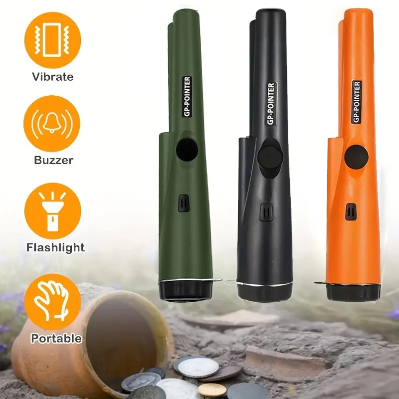 GP Pointer Portátil con Cinturón y Funda – Detector 360° Oro y Plata