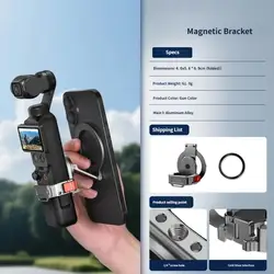 Soporte magnético teleprompter para DJI Pocket y teléfono móvil