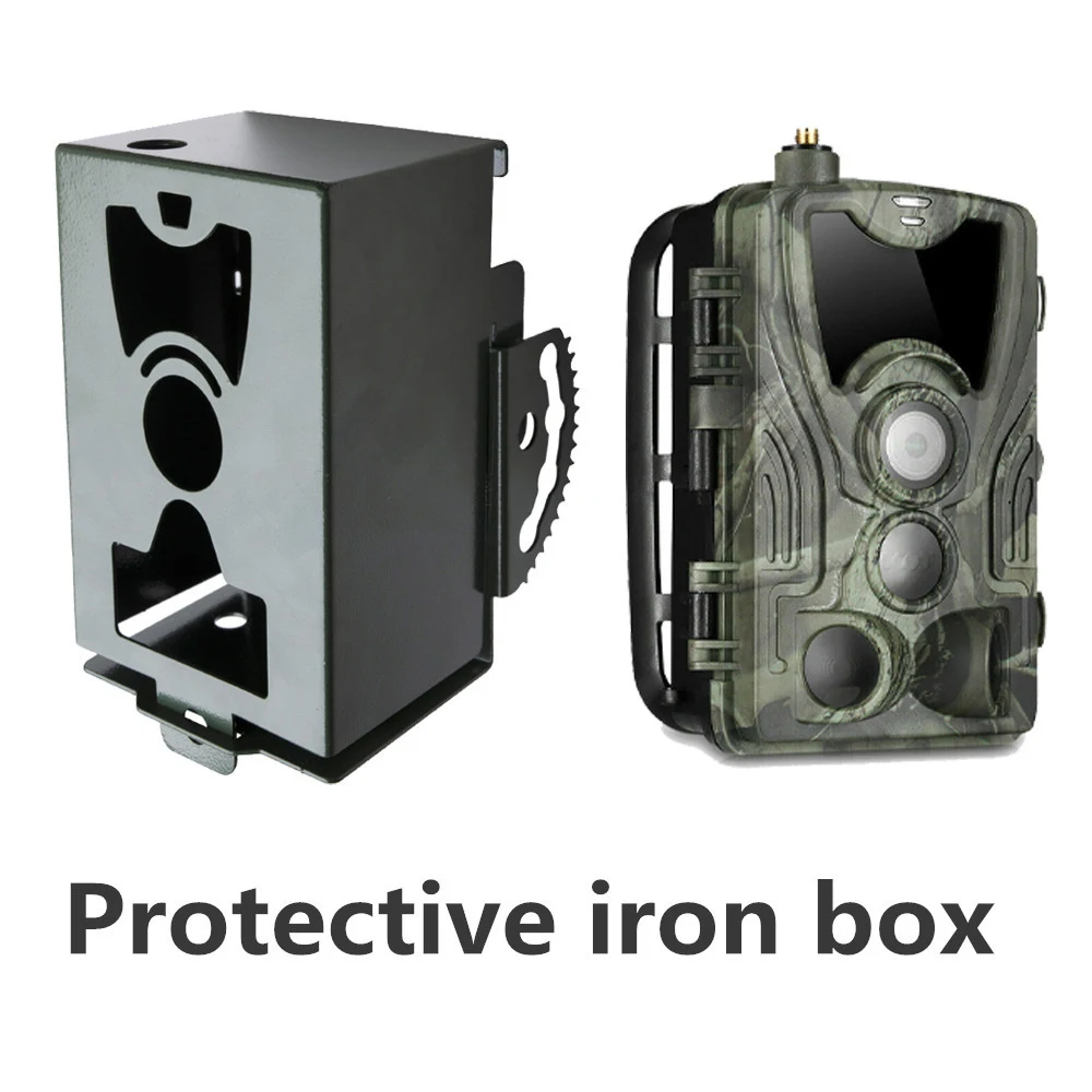 Caja metálica antirrobo para cámara de caza con cerradura - imagen 5