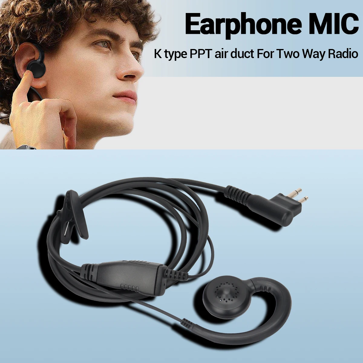 ABBREE auriculares PTT micrófono para walkie talkie Motorola GP2000 - imagen 4