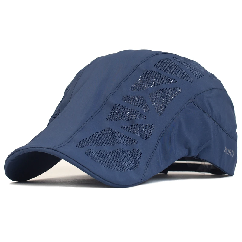 Gorra táctica de malla transpirable plana para exteriores verano