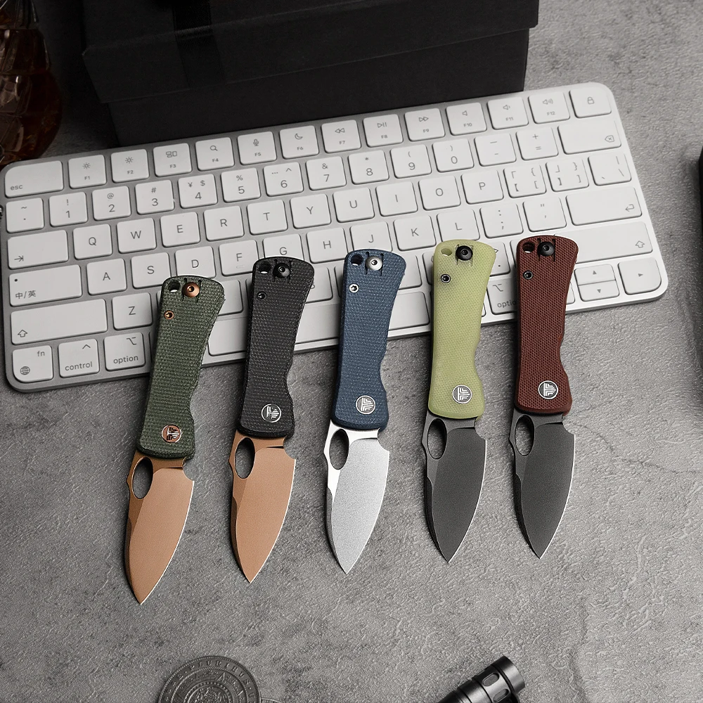 TRIVISA Andromeda-GM Cuchillo plegable EDC Micarta camping y pesca - imagen 5
